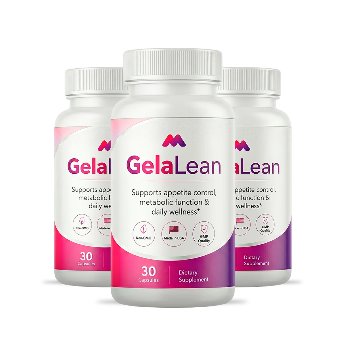 GelaLean™ appetite control and metabolism support — 3 bottles